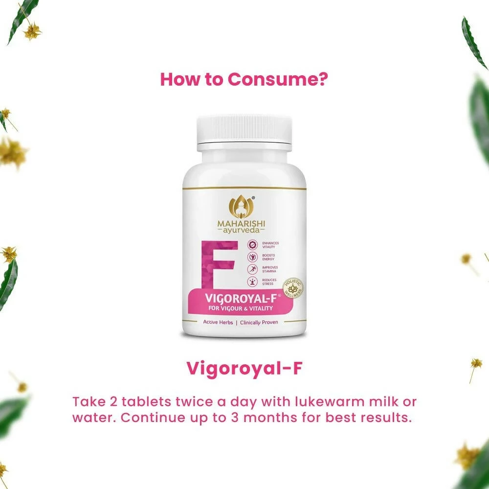 Maharishi Ayurveda Vigoroyal-F Tablets for Women, 60 Tablets-2.webp